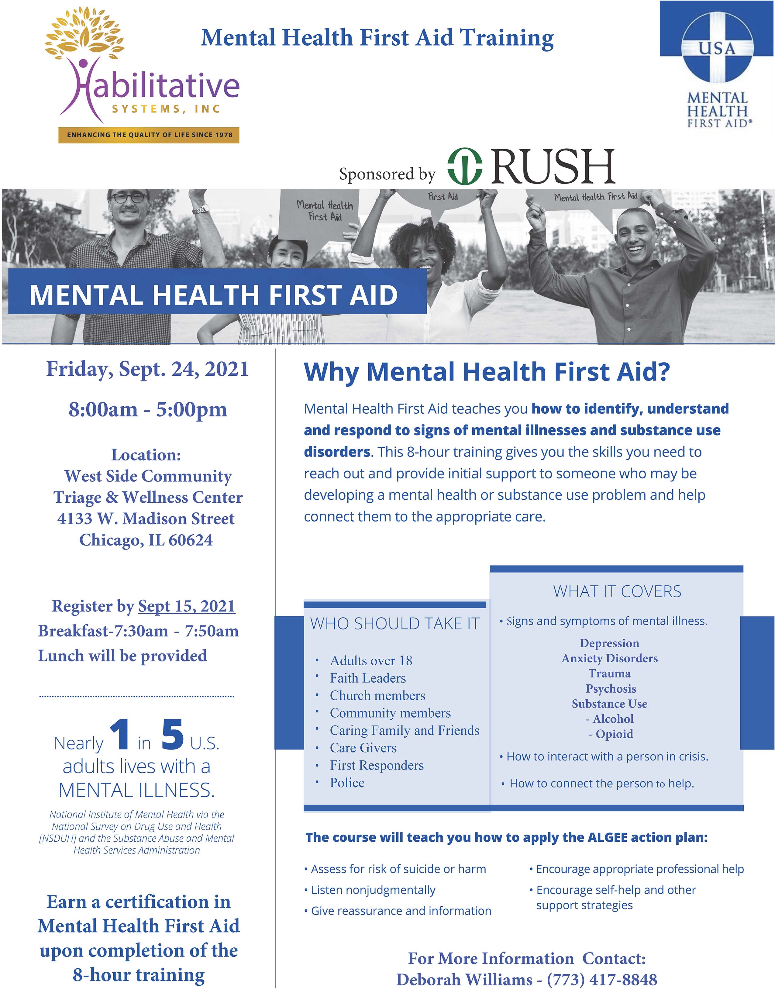 HSI Mental Health First Aid Flyer